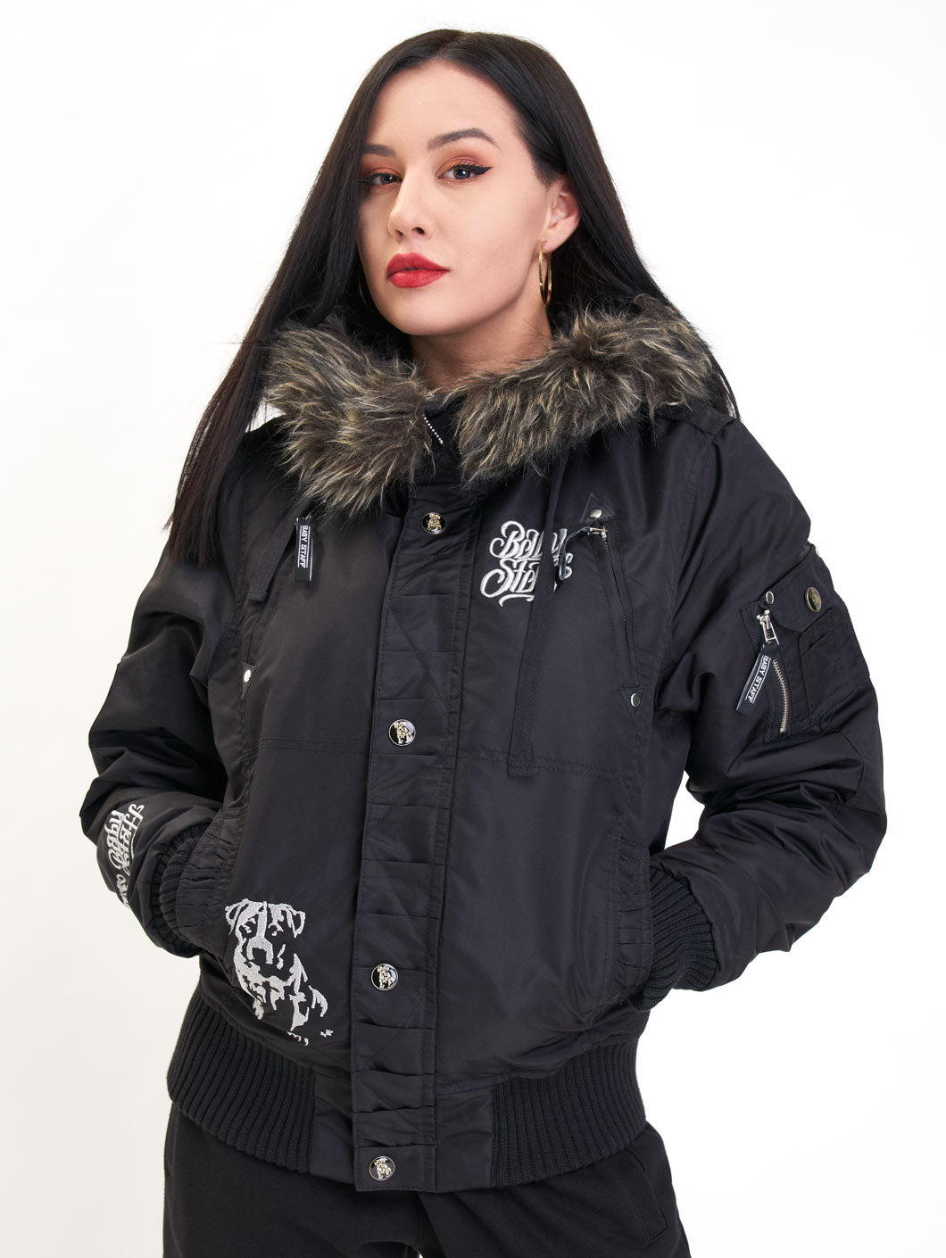 Babystaff Nalva Bomberjacket Black - Amstaff Wear