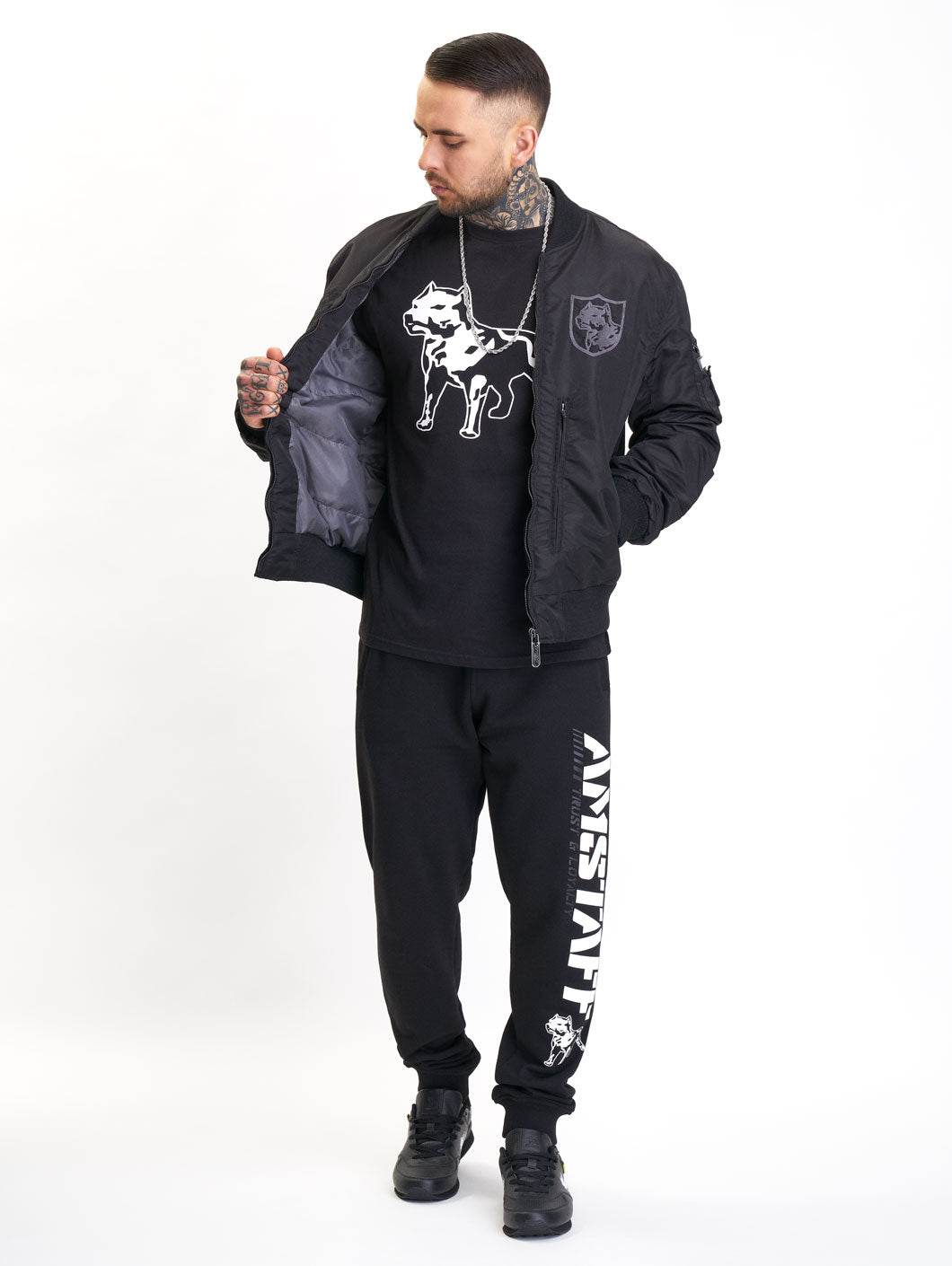 Amstaff Batimo Bomberjacke Black - Amstaff Wear