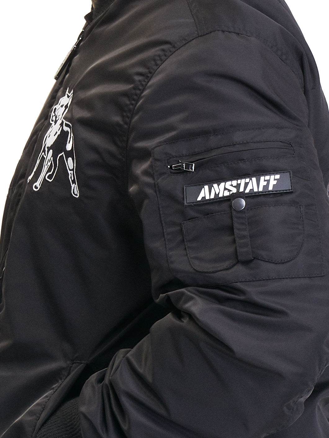 Amstaff Batimo Bomberjacke Black - Amstaff Wear