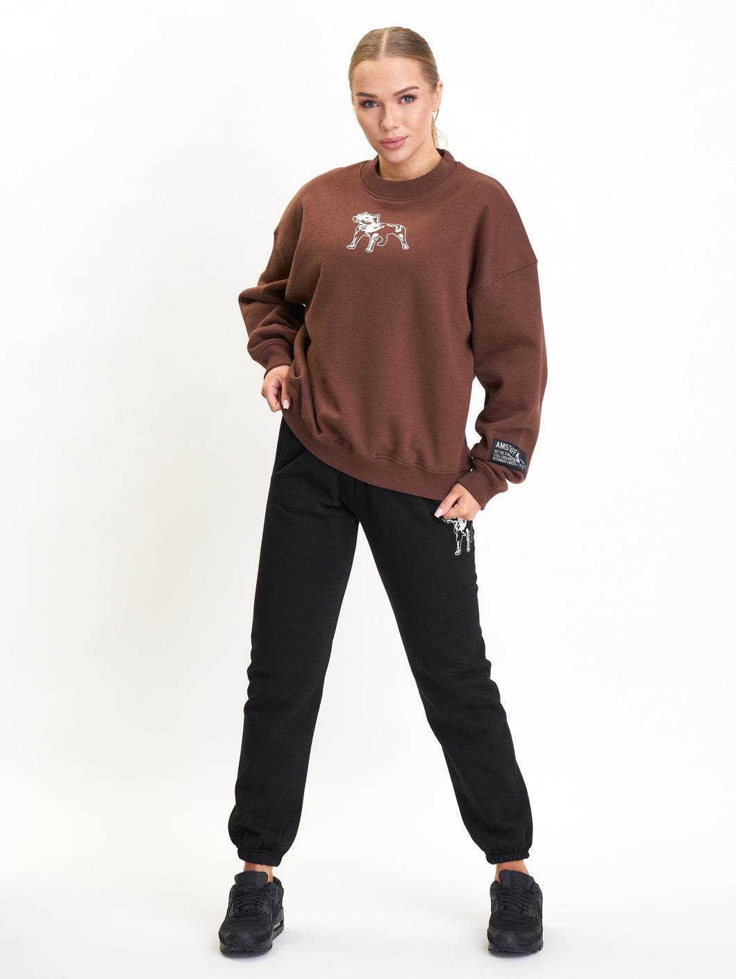 Woman Basic Oversized Sweatshirt - 1