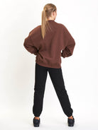 Amstaff Woman Basic Oversize Sweatshirt Brown - Amstaff Wear