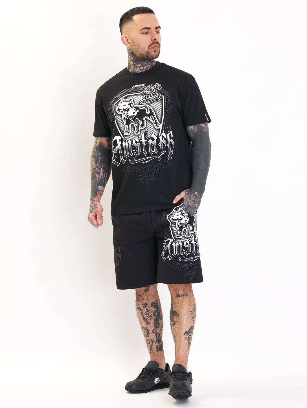 Amstaff Stamic Sweatshorts Black - Amstaff Wear