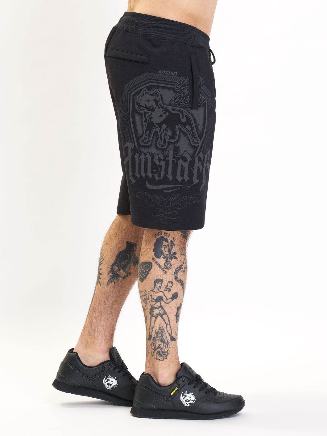 Amstaff Stamic Sweatshorts Black - Amstaff Wear
