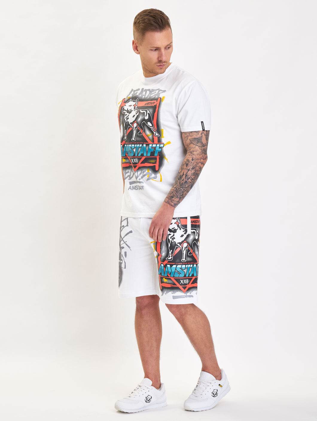 Amstaff Maxes Sweatshorts - weiß - Amstaff Wear