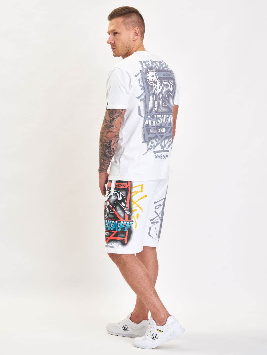 Amstaff Maxes Sweatshorts - weiß - Amstaff Wear