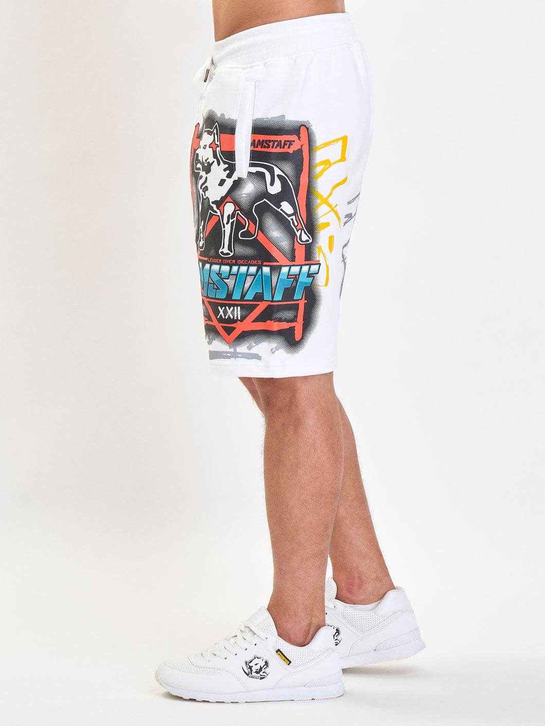 Amstaff Maxes Sweatshorts - weiß - Amstaff Wear