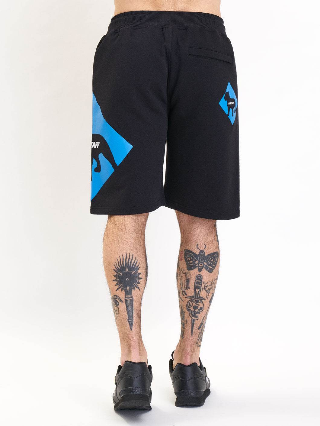 Amstaff Baist Sweatshorts Black Blue - Amstaff Wear