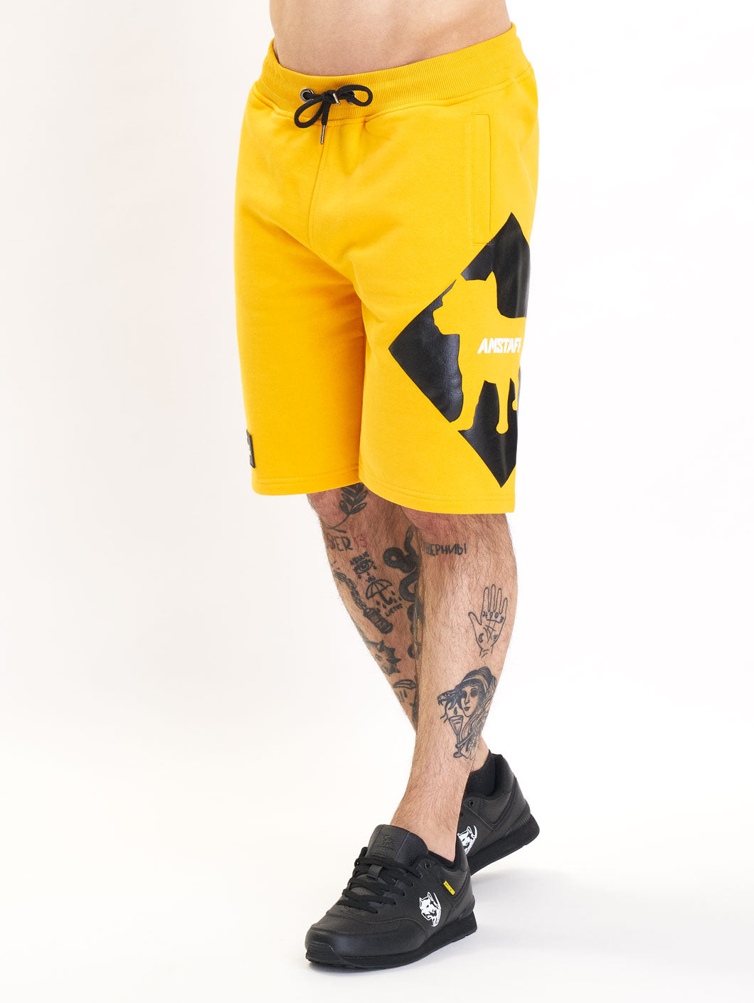 Amstaff Baist Sweatshorts Yellow - Amstaff Wear