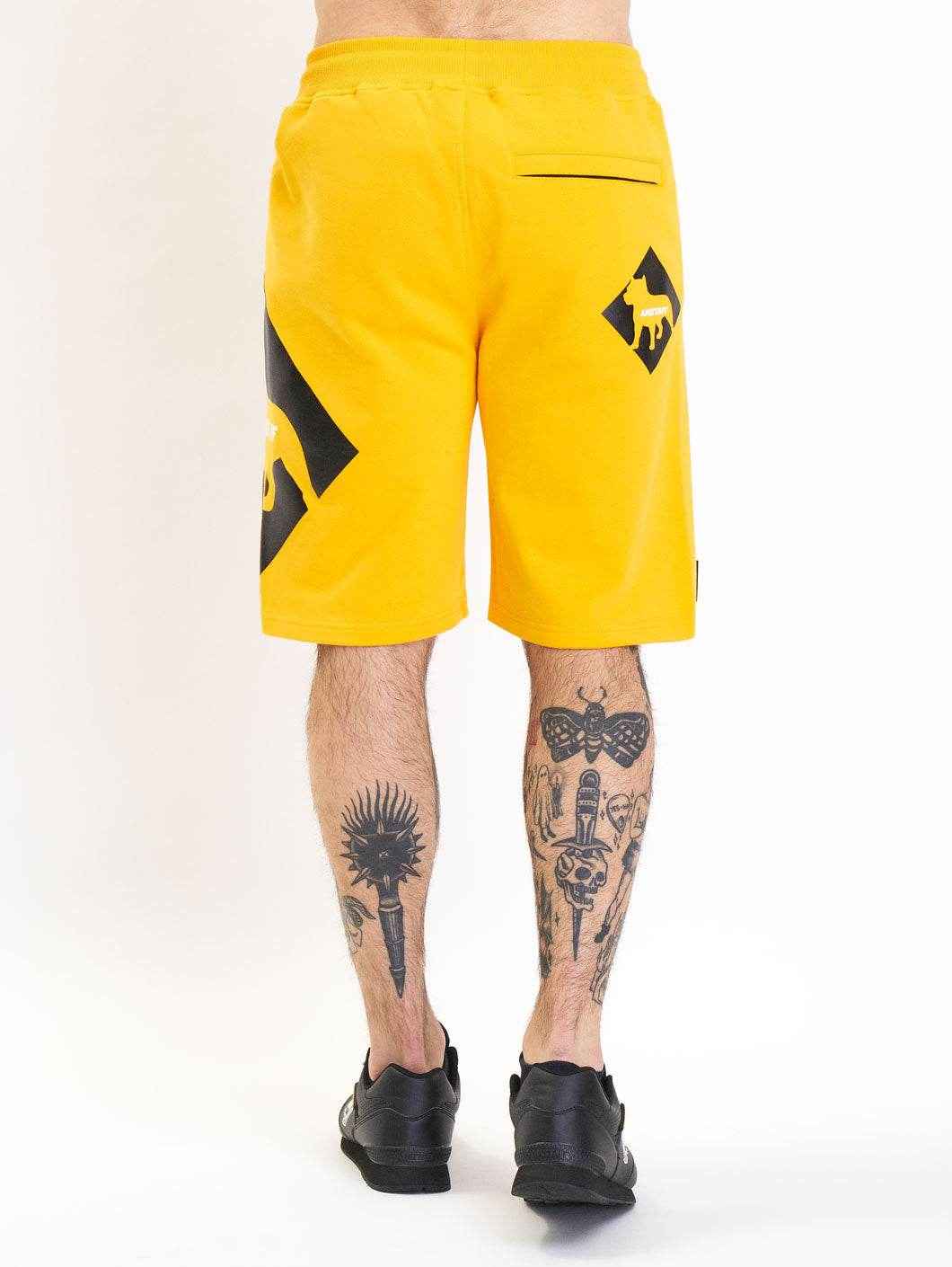 Amstaff Baist Sweatshorts Yellow - Amstaff Wear
