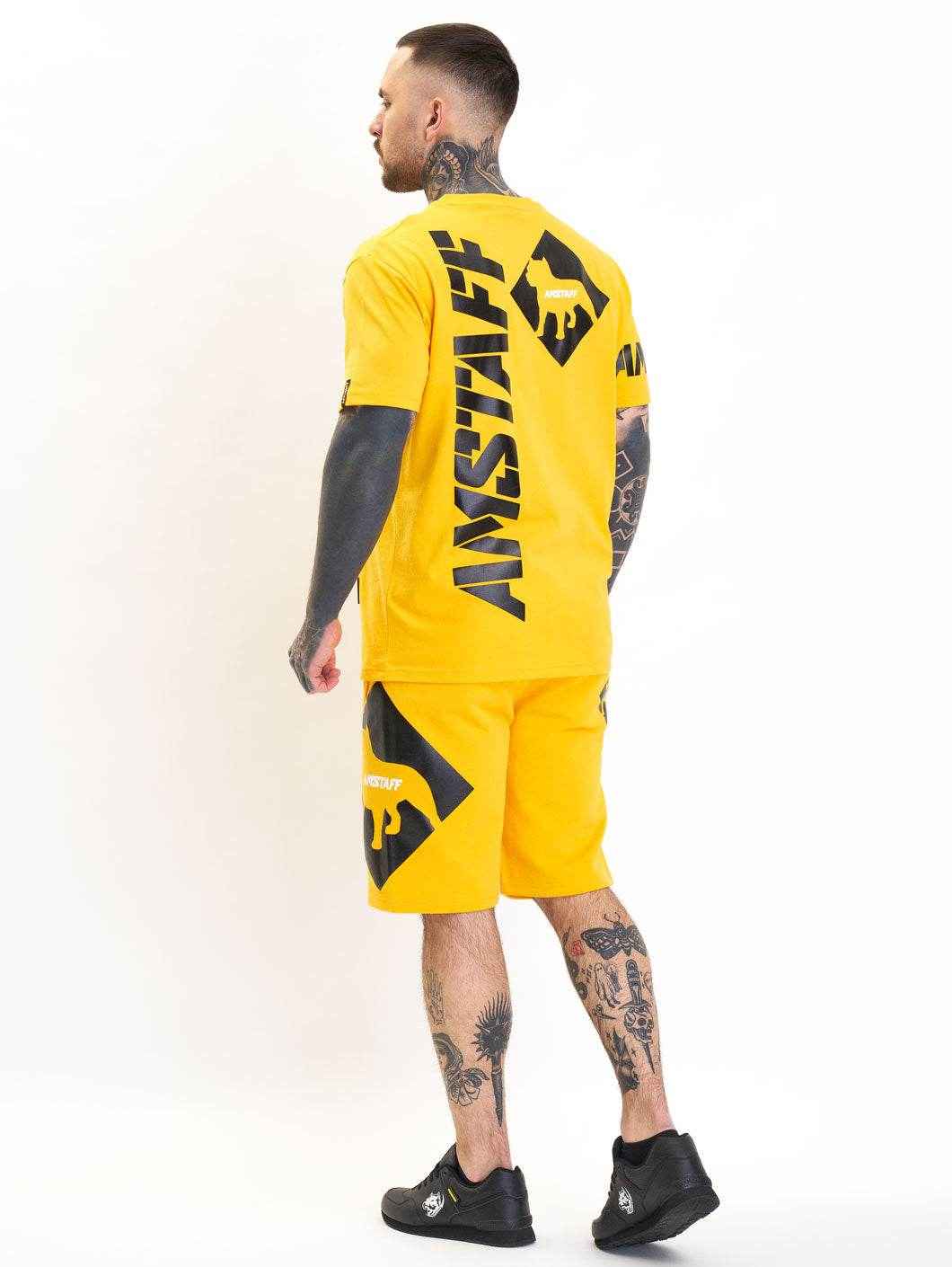 Amstaff Baist Sweatshorts Yellow - Amstaff Wear