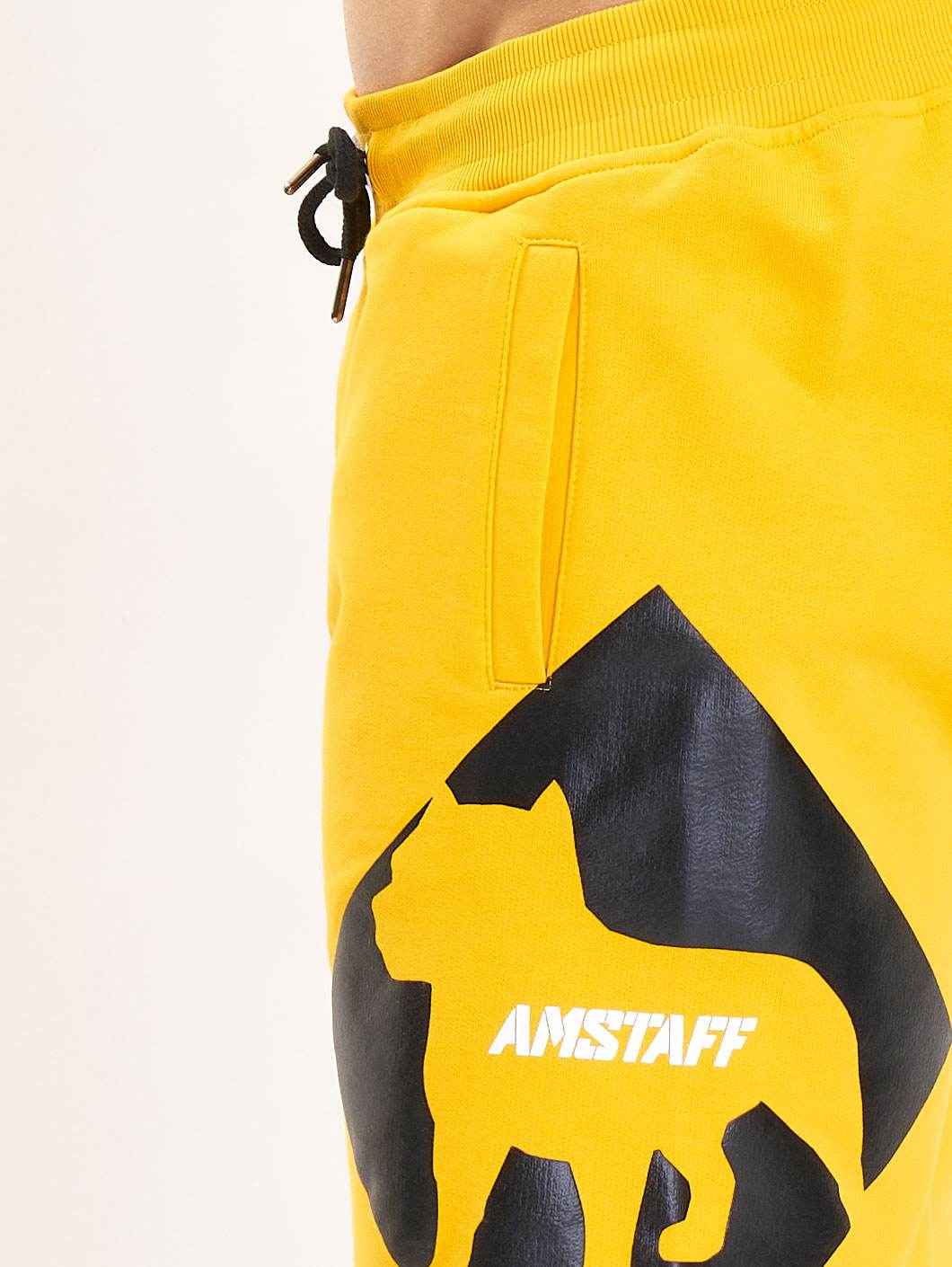 Amstaff Baist Sweatshorts Yellow - Amstaff Wear