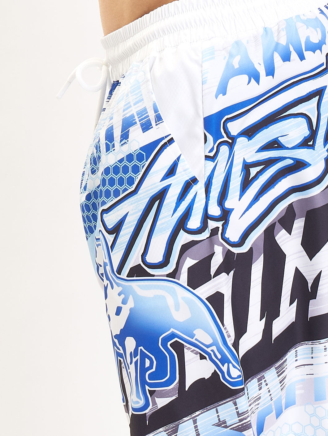 Amstaff Ontak Schwimmshorts Blue white - Amstaff Wear