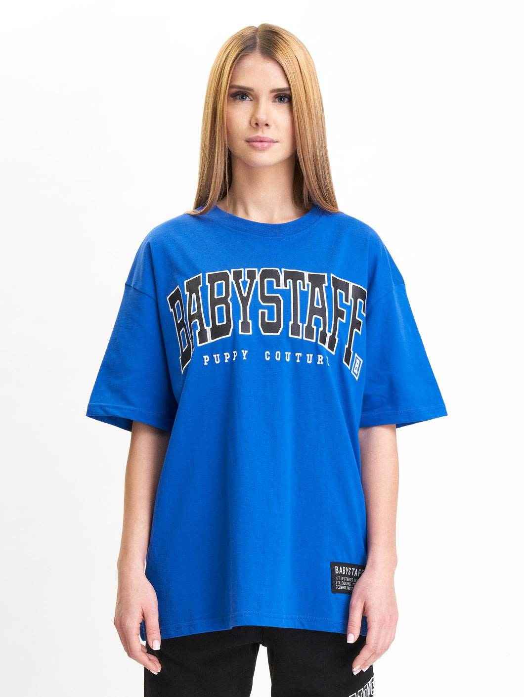 Babystaff College Oversize T-Shirt Blue - Amstaff Wear