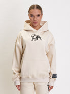Amstaff Woman Basic Oversize Hoodie Cream - Amstaff Wear