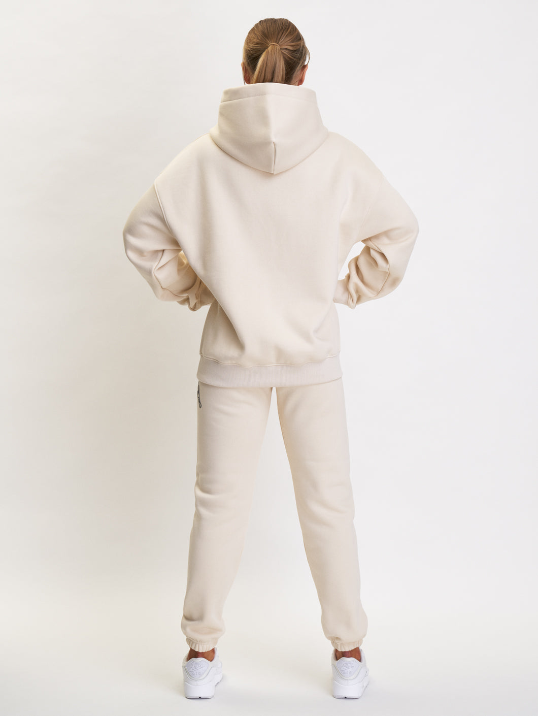 Amstaff Woman Basic Oversize Hoodie Cream - Amstaff Wear