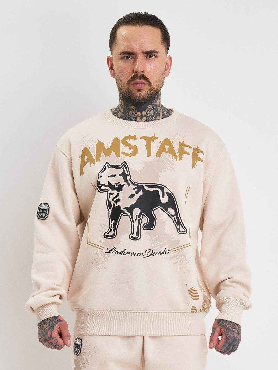 Amstaff Kaldar Sweatshirt Creamwood - Amstaff Wear