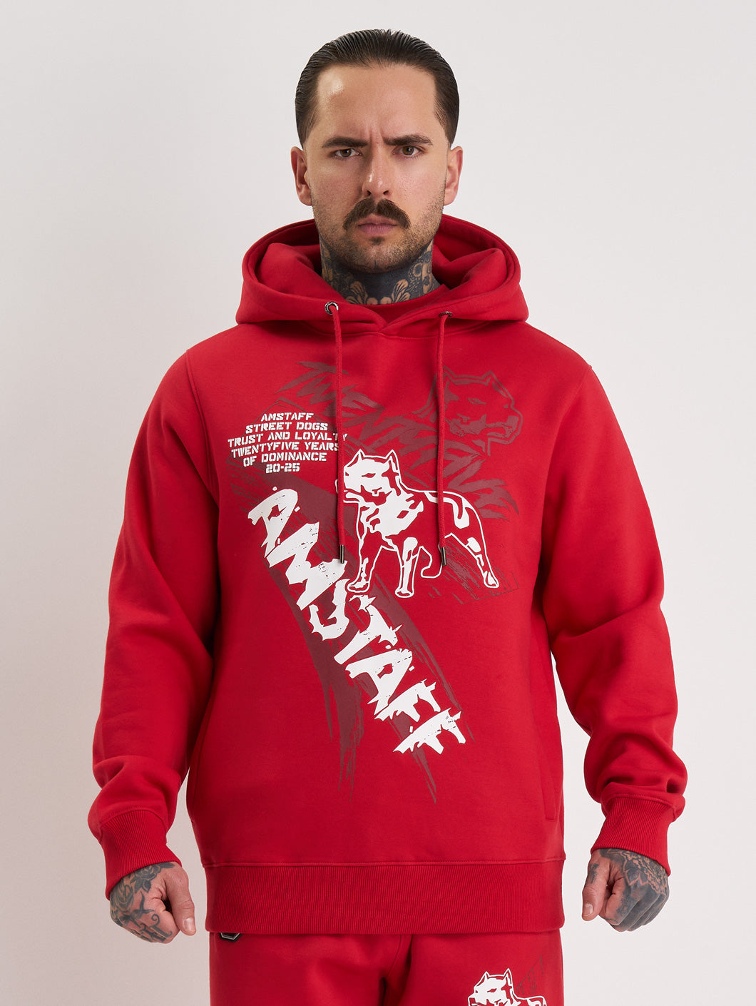 Amstaff Narek Hoodie Red - Amstaff Wear