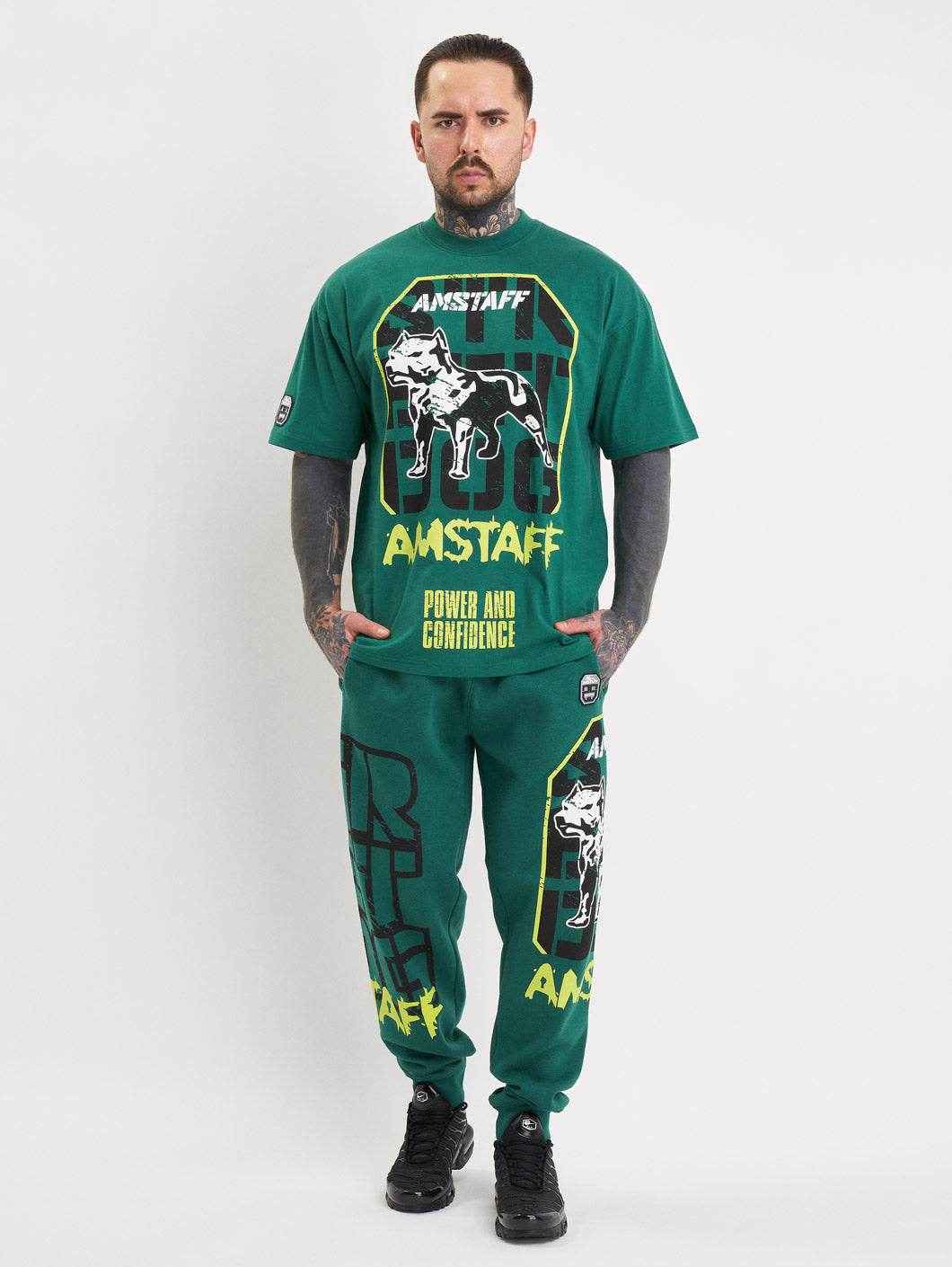Amstaff Solinor Sweatpants Green - Amstaff Wear