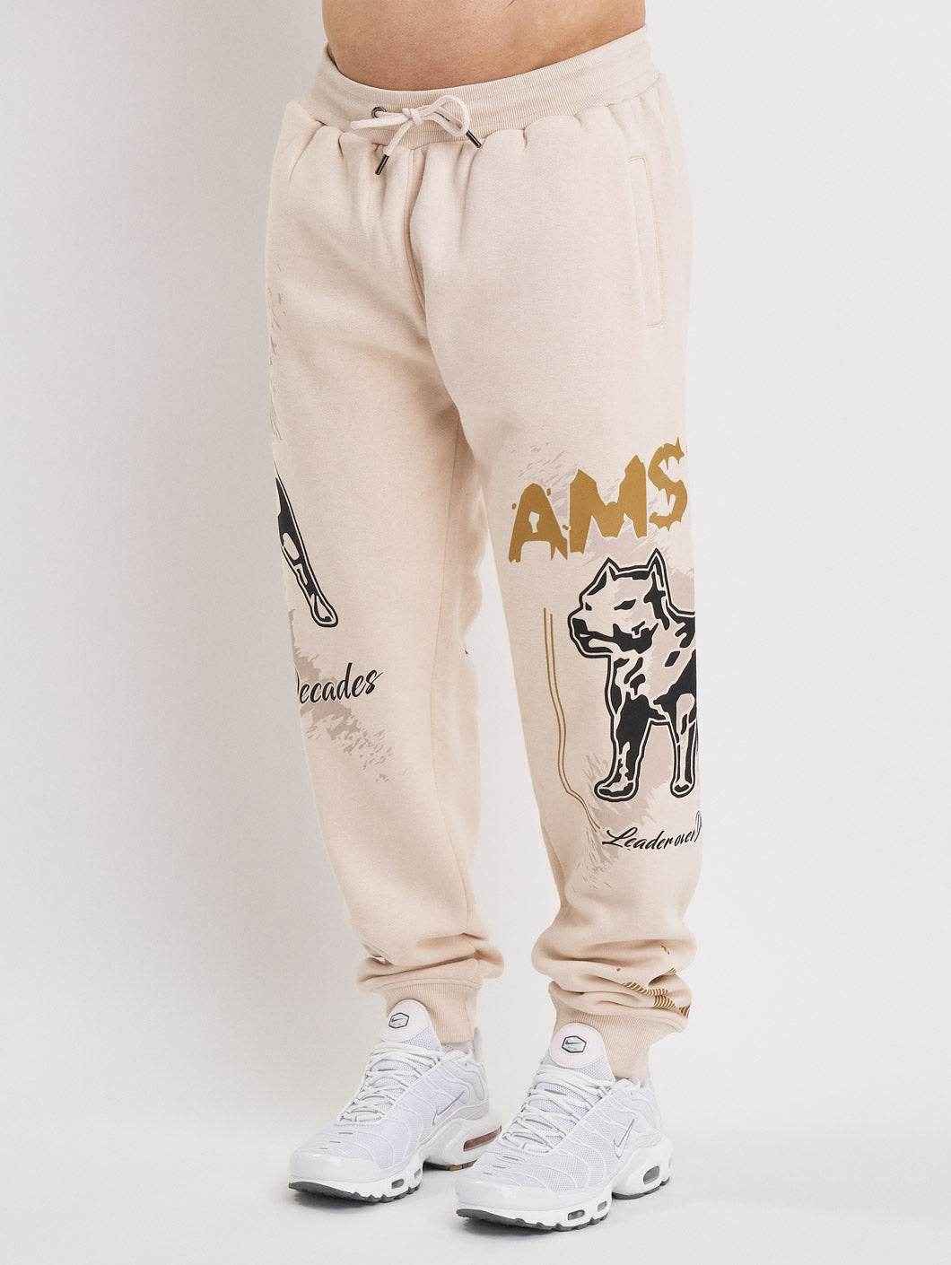 Amstaff Kaldar Sweatpants Creamwood - Amstaff Wear