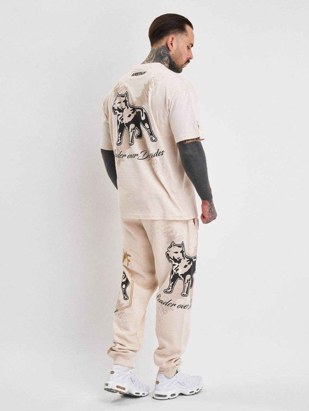 Amstaff Kaldar Sweatpants Creamwood - Amstaff Wear