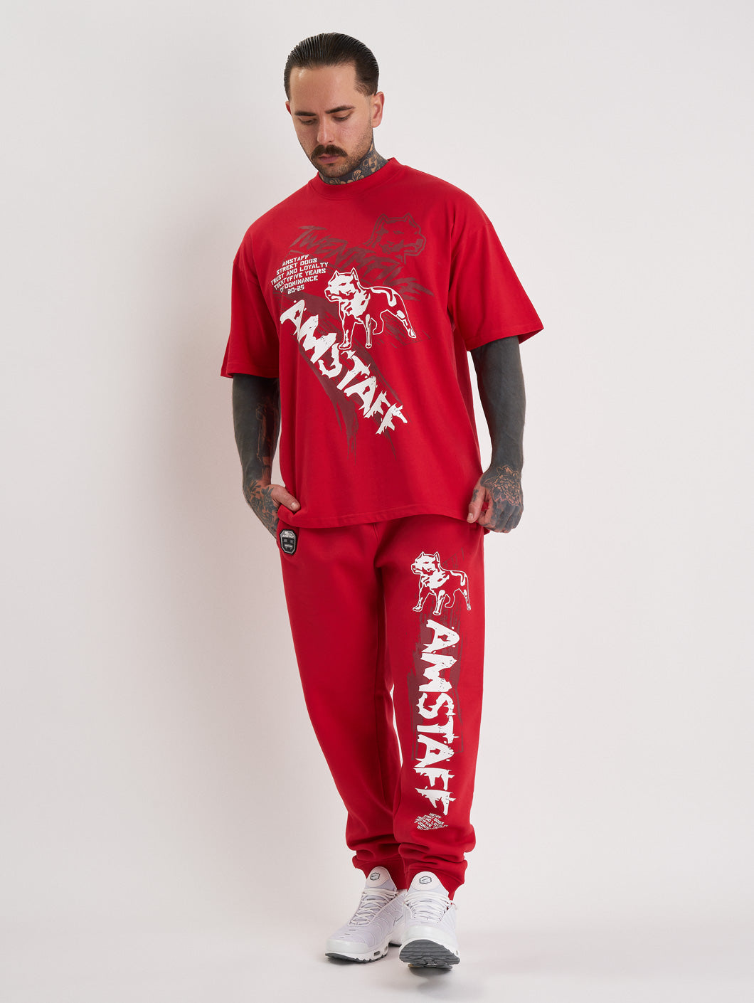 Amstaff Narek Sweatpants Red - Amstaff Wear