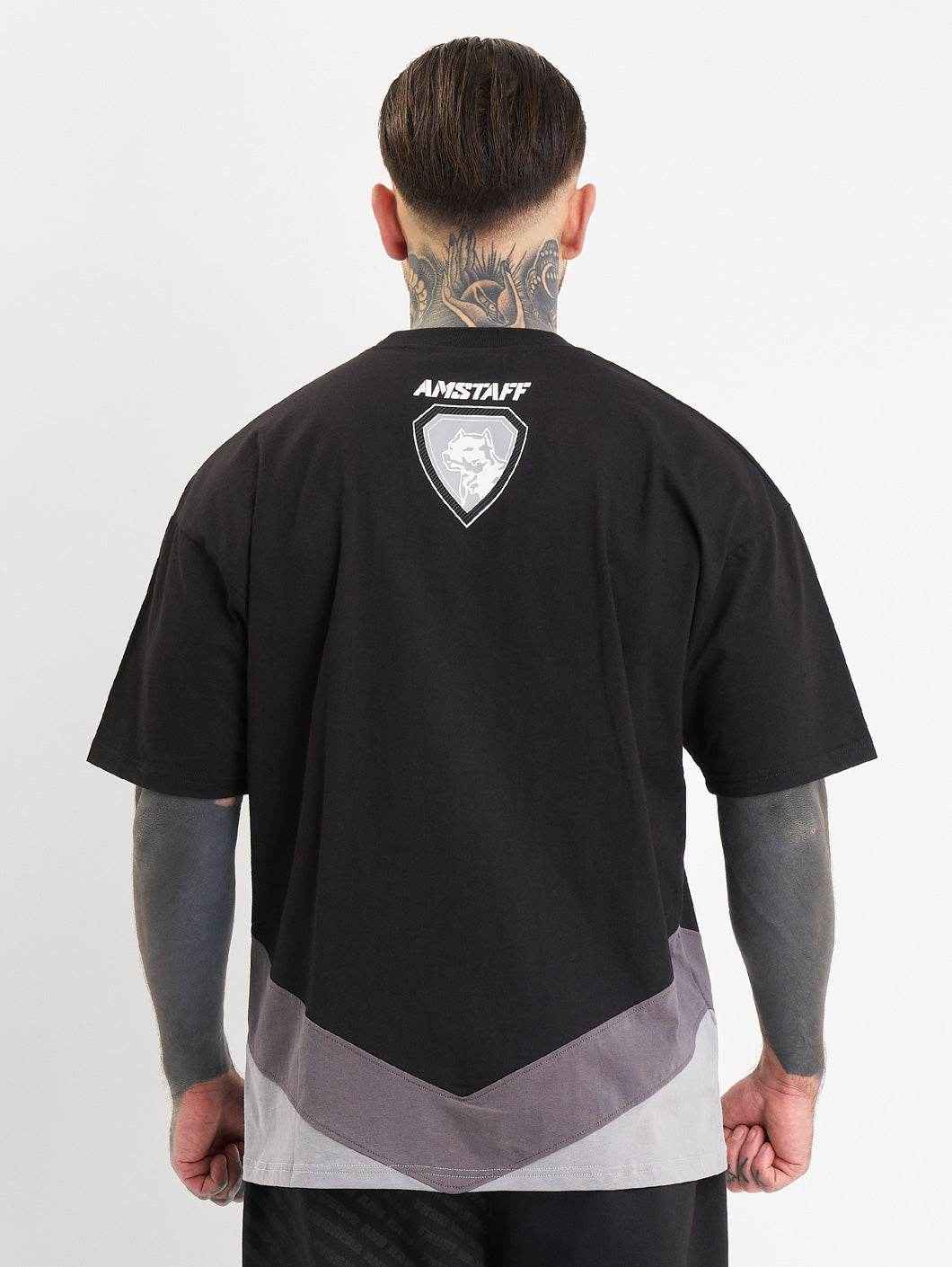 Amstaff Zayden T-Shirt Black Grey - Amstaff Wear