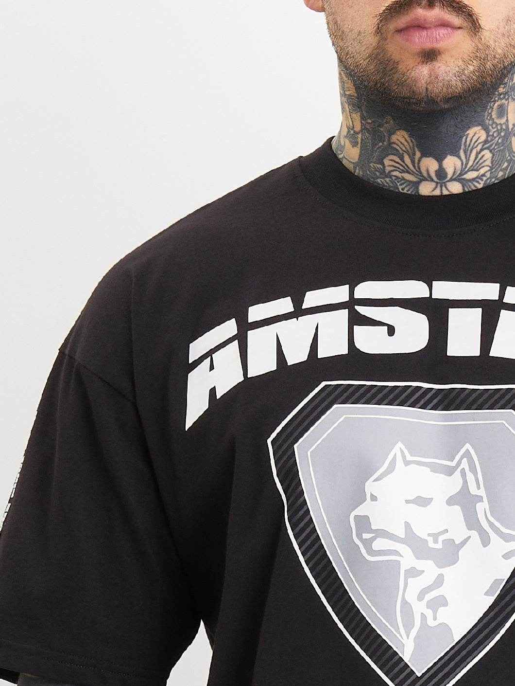 Amstaff Zayden T-Shirt Black Grey - Amstaff Wear