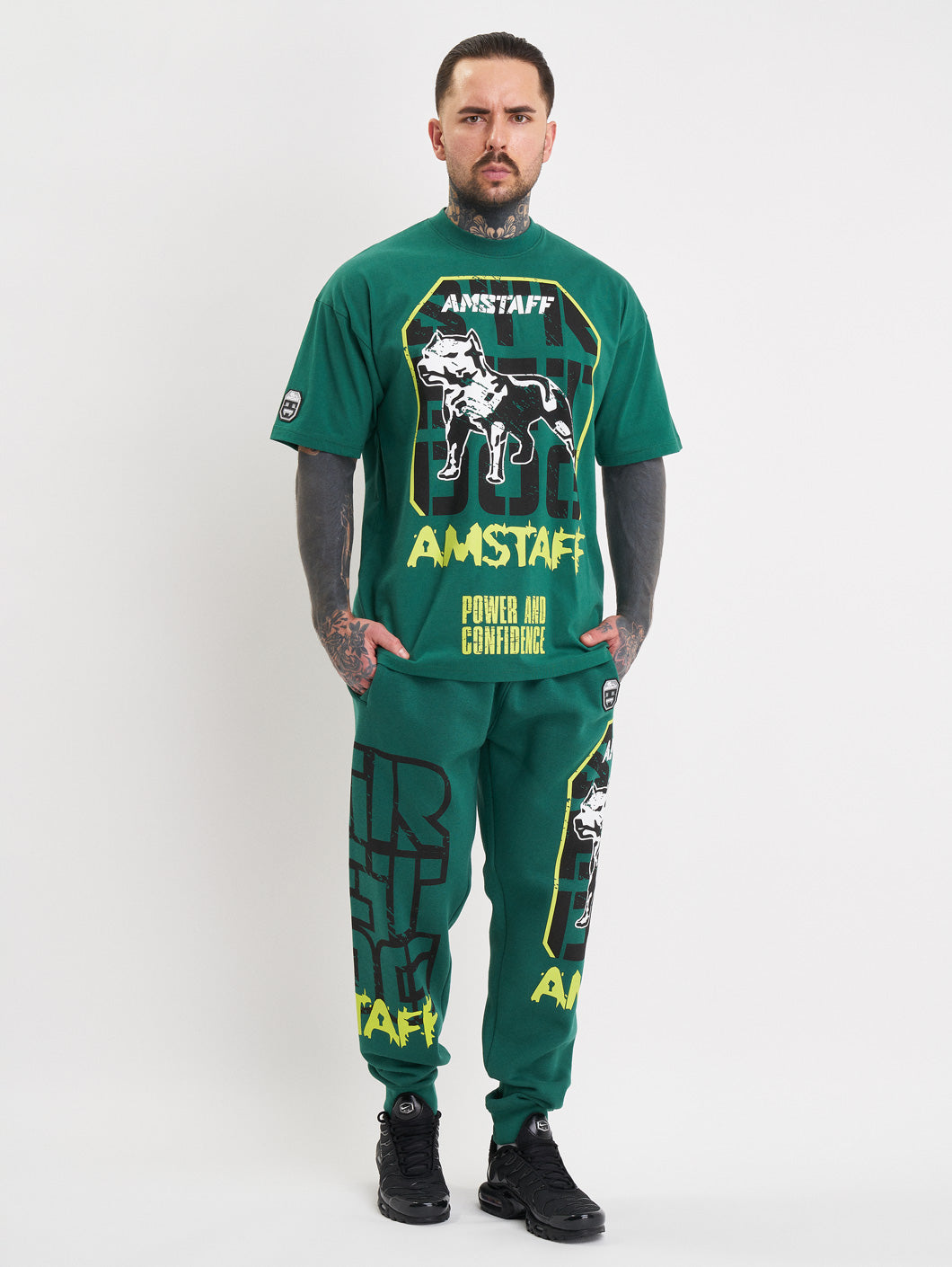 Amstaff Solinor T-Shirt Green - Amstaff Wear