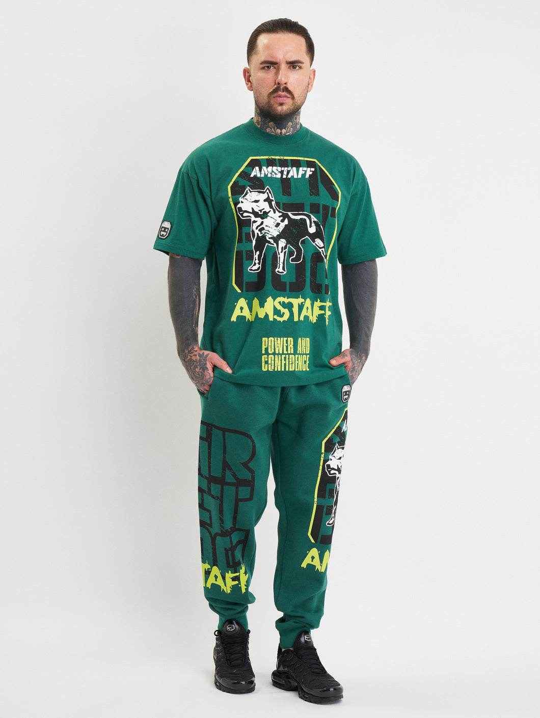 Amstaff Solinor T-Shirt Green - Amstaff Wear
