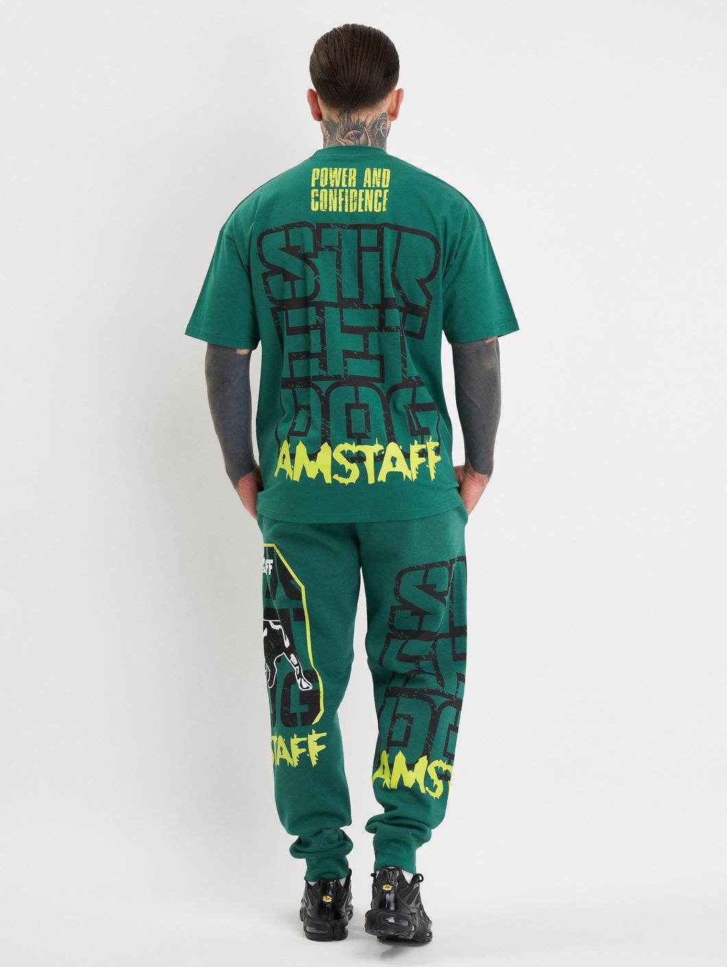 Amstaff Solinor T-Shirt Green - Amstaff Wear