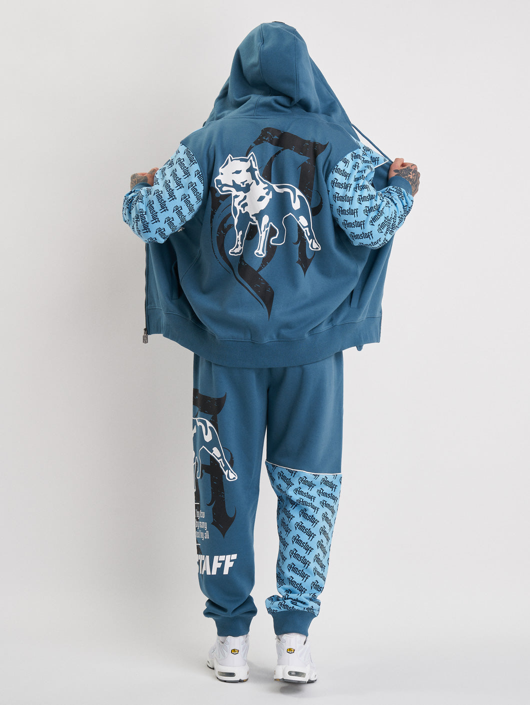 Amstaff Varek Ziphoodie Blue - Amstaff Wear