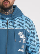 Amstaff Varek Ziphoodie Blue - Amstaff Wear