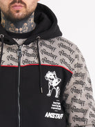 Amstaff Varek Ziphoodie Black Grey - Amstaff Wear