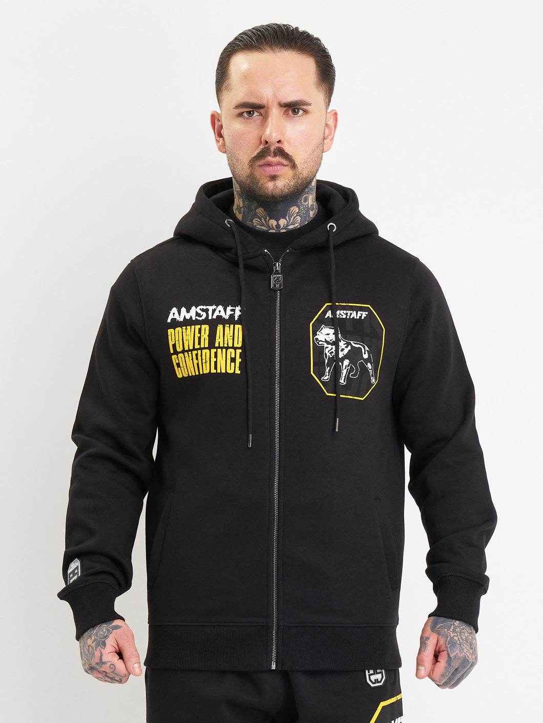 Amstaff Solinor Ziphoodie Black - Amstaff Wear