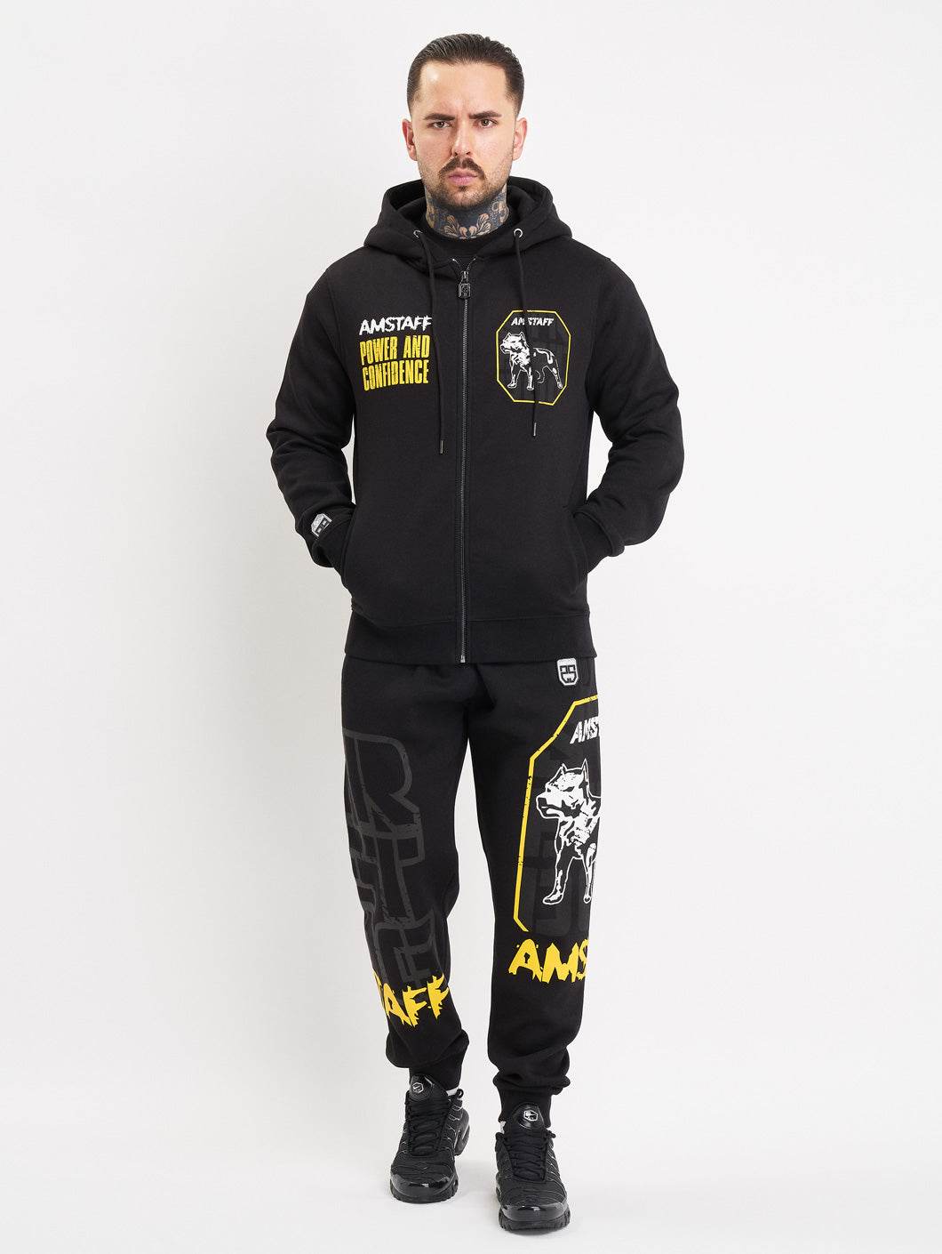 Amstaff Solinor Ziphoodie Black - Amstaff Wear