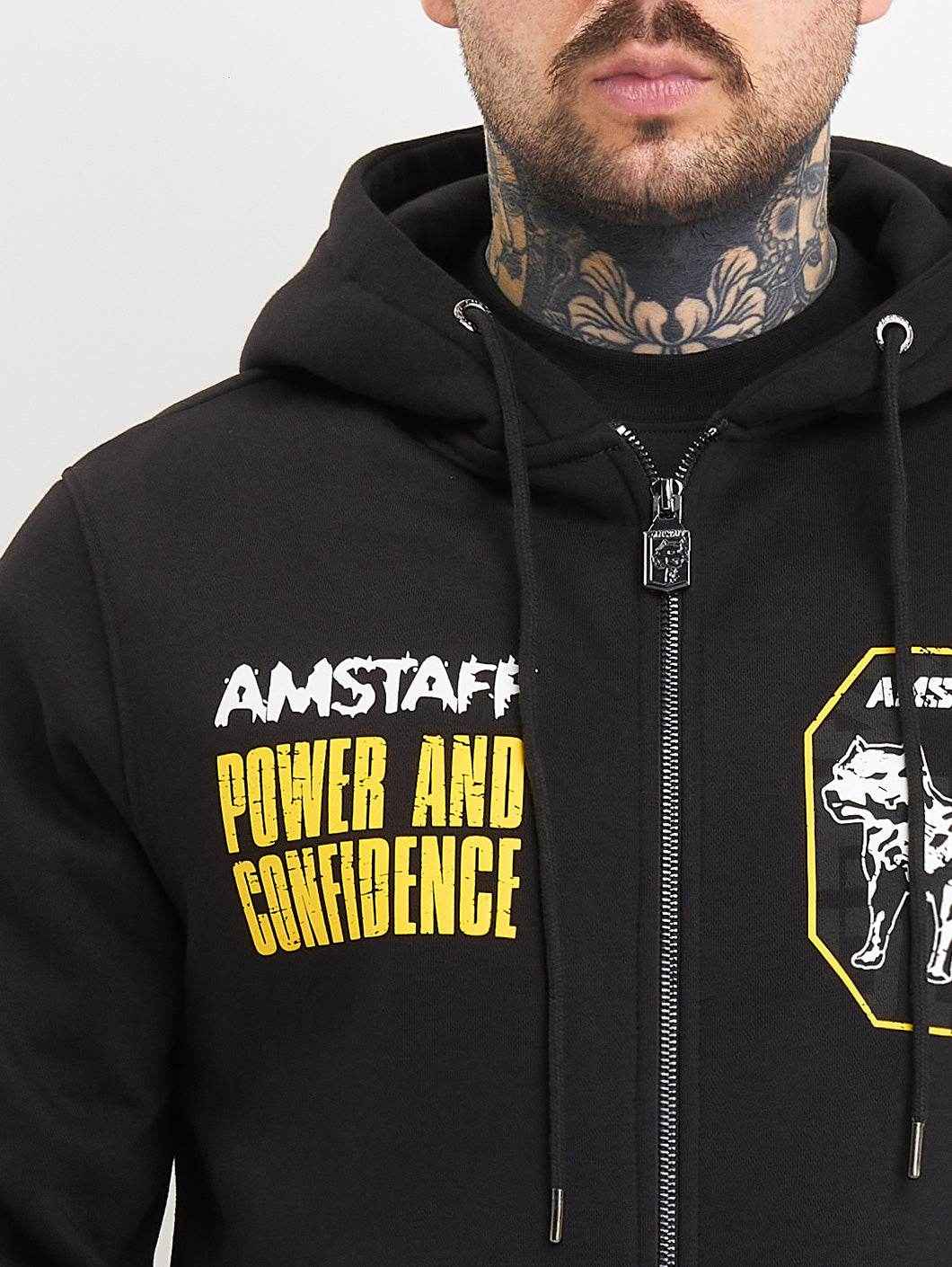 Amstaff Solinor Ziphoodie Black - Amstaff Wear
