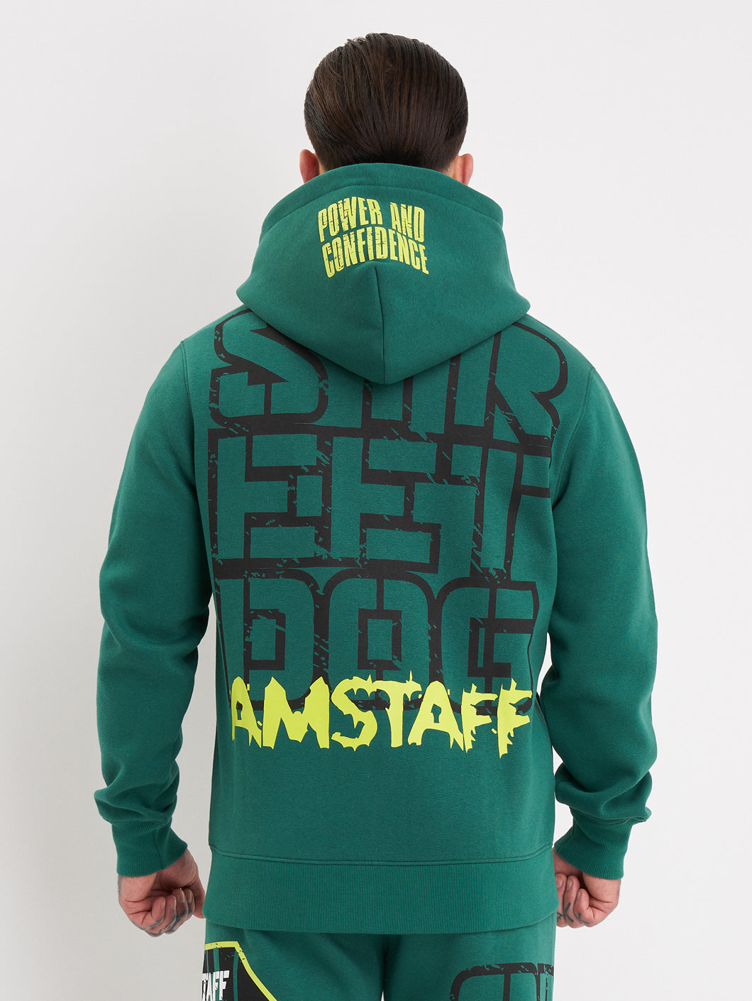 Amstaff Solinor Ziphoodie Green - Amstaff Wear