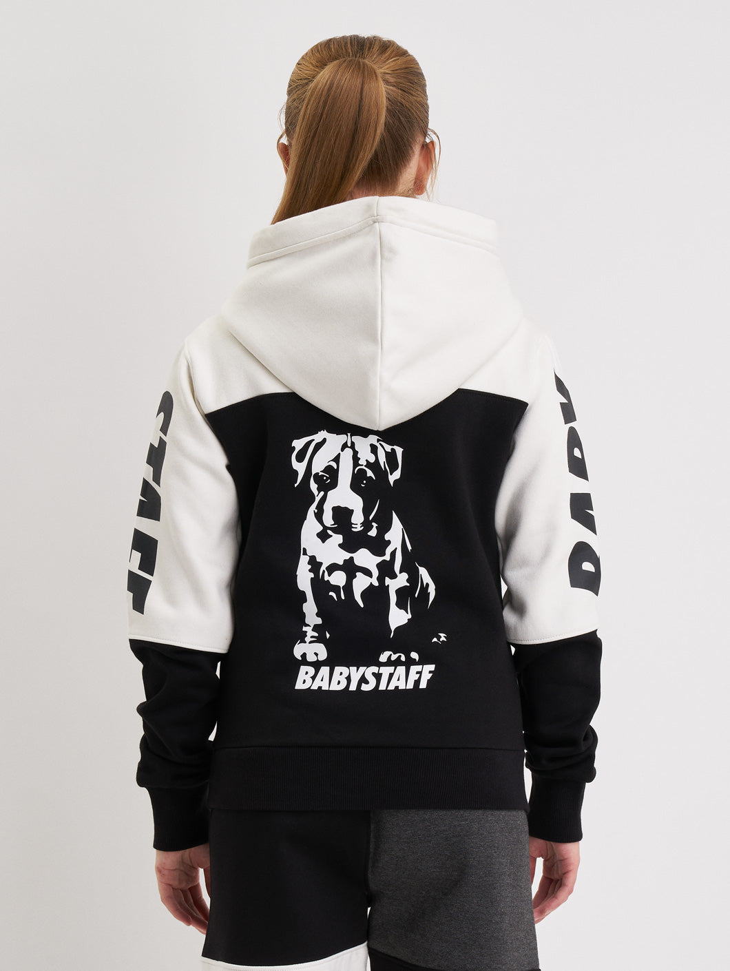 Babystaff Salem Hoodie Black White - Amstaff Wear