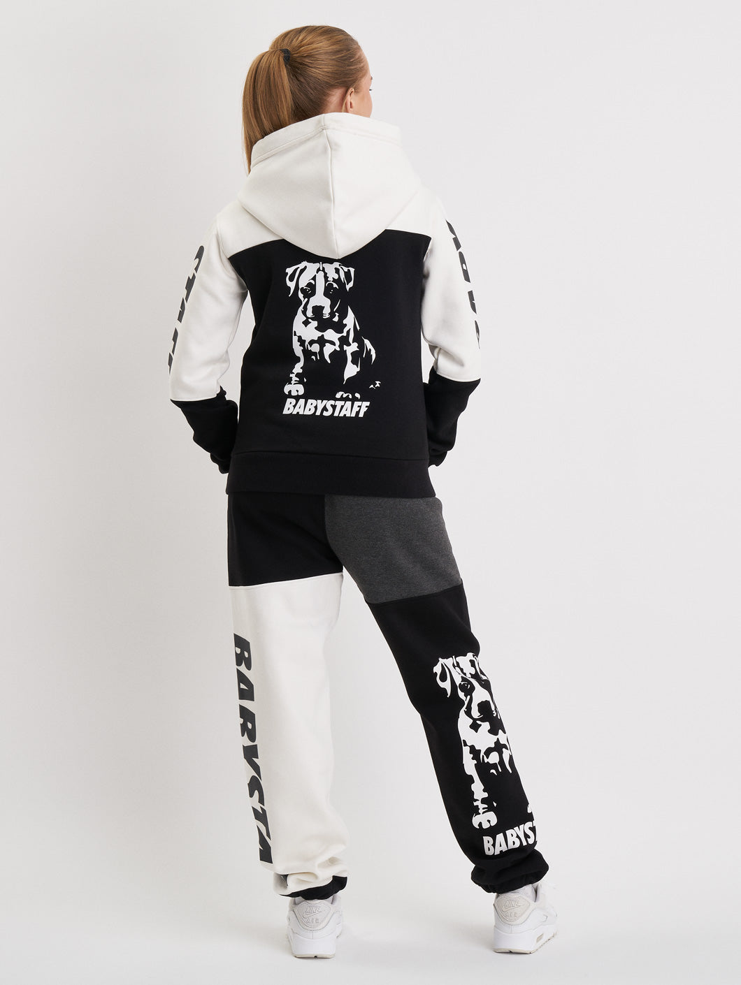 Babystaff Salem Hoodie Black White - Amstaff Wear
