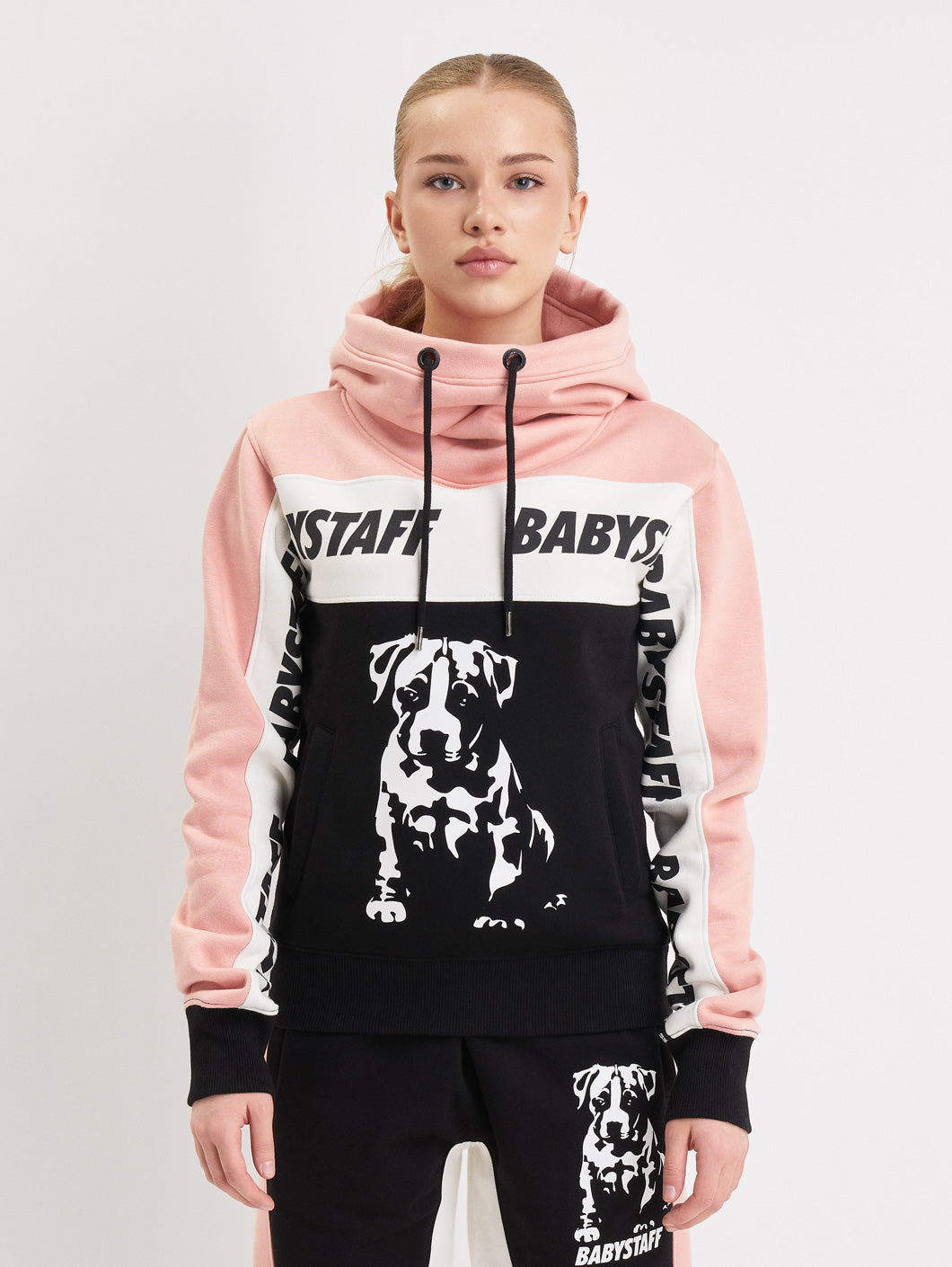 Babystaff Tawani Hoodie Black Pink - Amstaff Wear