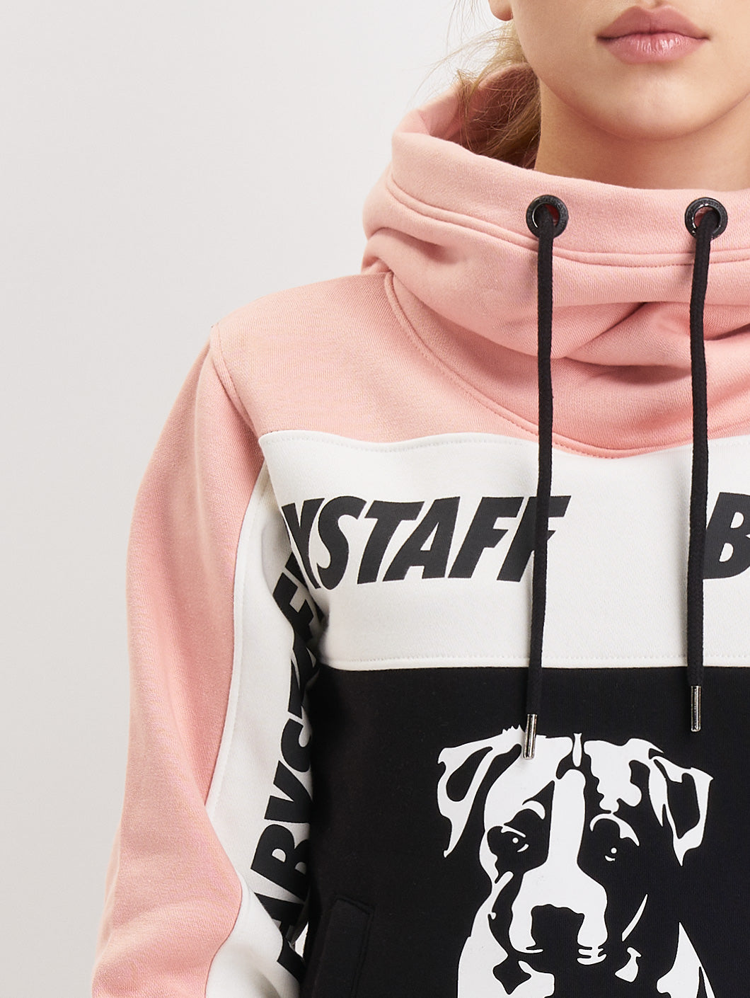 Babystaff Tawani Hoodie Black Pink - Amstaff Wear
