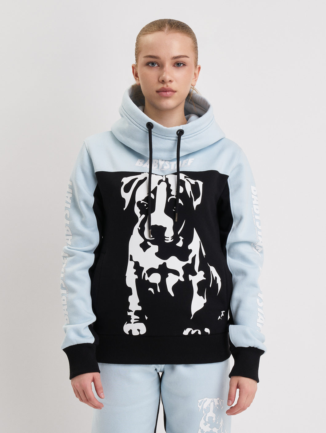Babystaff Novaris Hoodie  Black Blue - Amstaff Wear