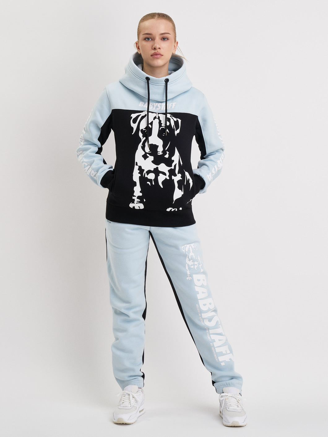 Babystaff Novaris Hoodie  Black Blue - Amstaff Wear