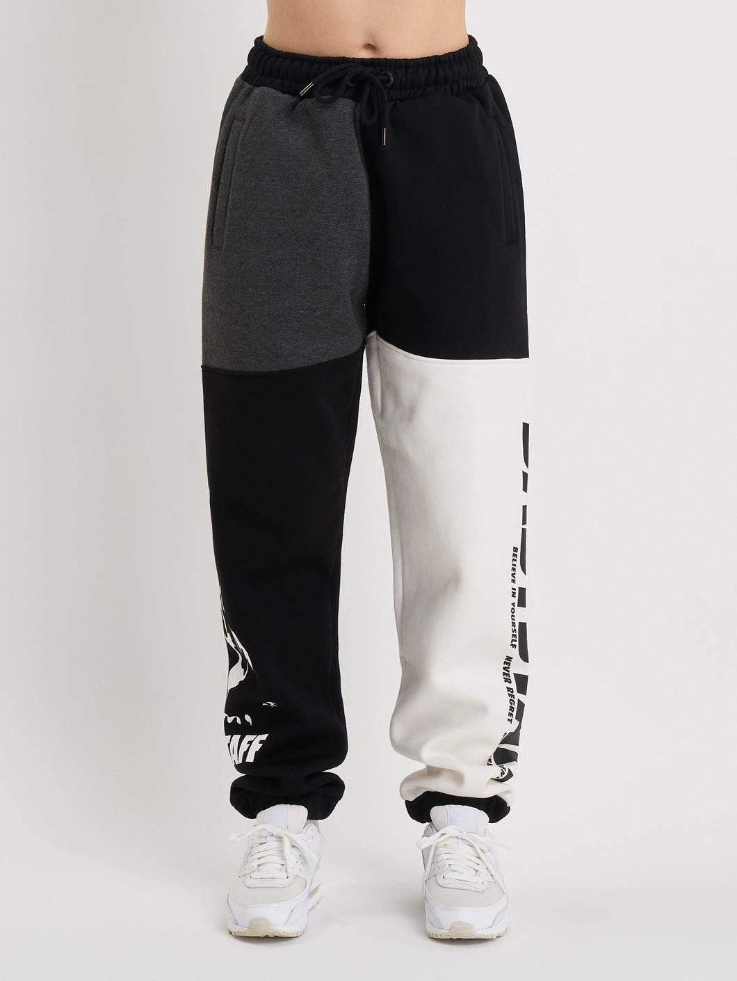 Babystaff Salem Sweatpants Black White - Amstaff Wear
