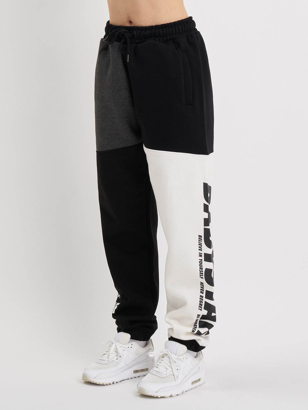 Babystaff Salem Sweatpants Black White - Amstaff Wear