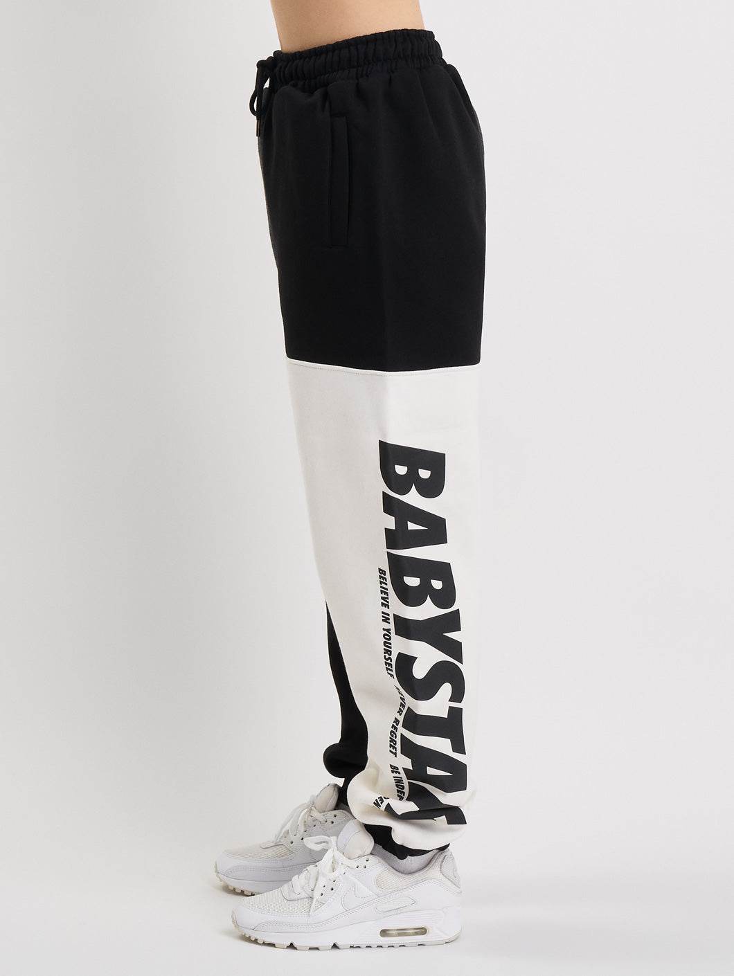 Babystaff Salem Sweatpants Black White - Amstaff Wear