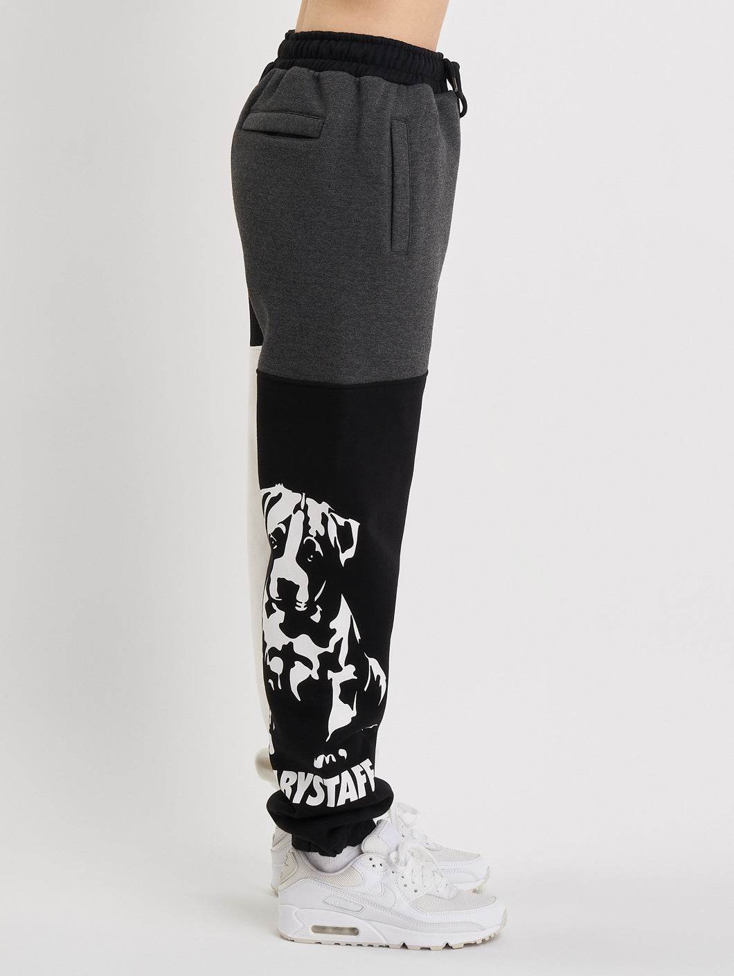 Babystaff Salem Sweatpants Black White - Amstaff Wear
