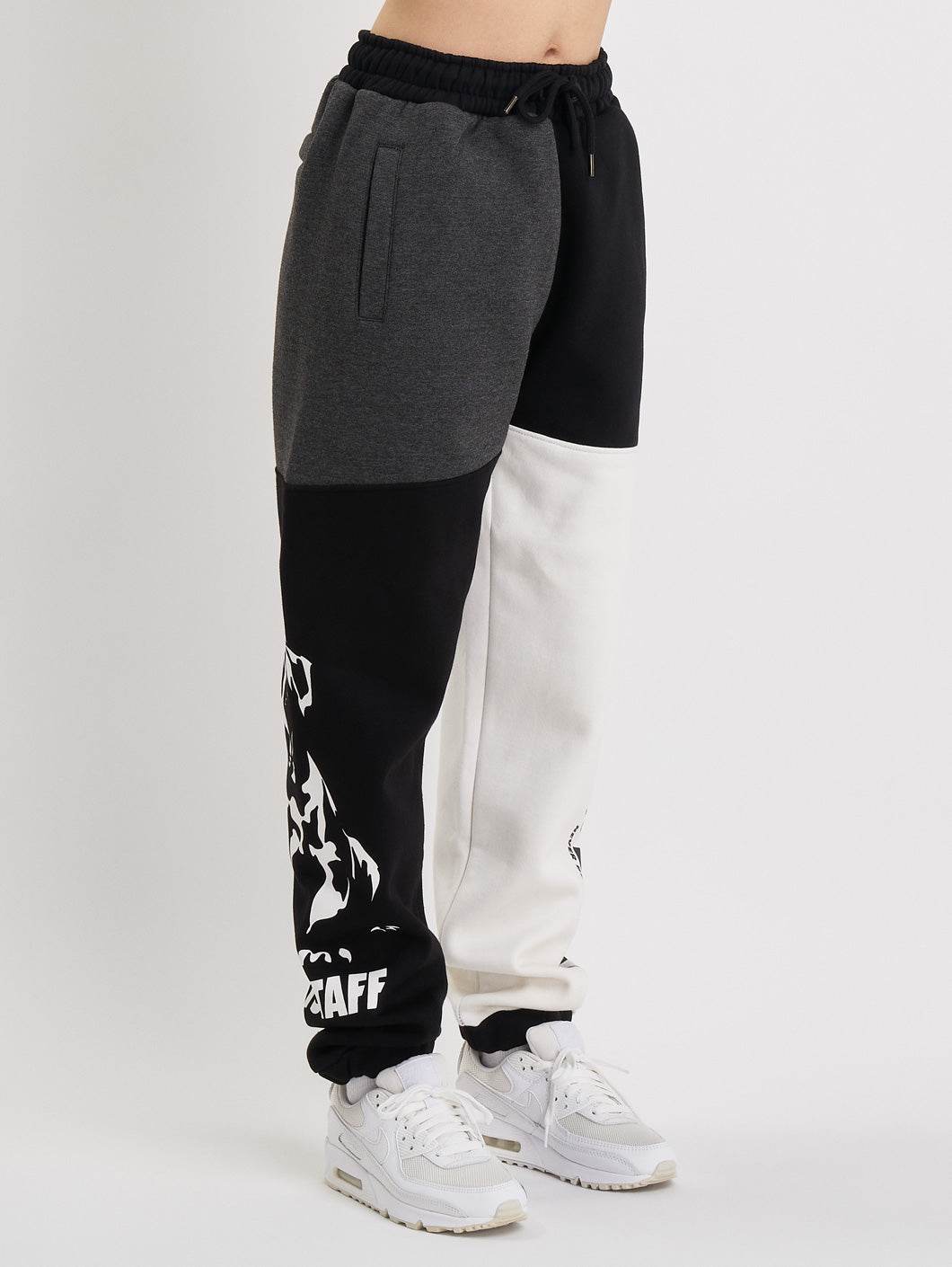 Babystaff Salem Sweatpants Black White - Amstaff Wear