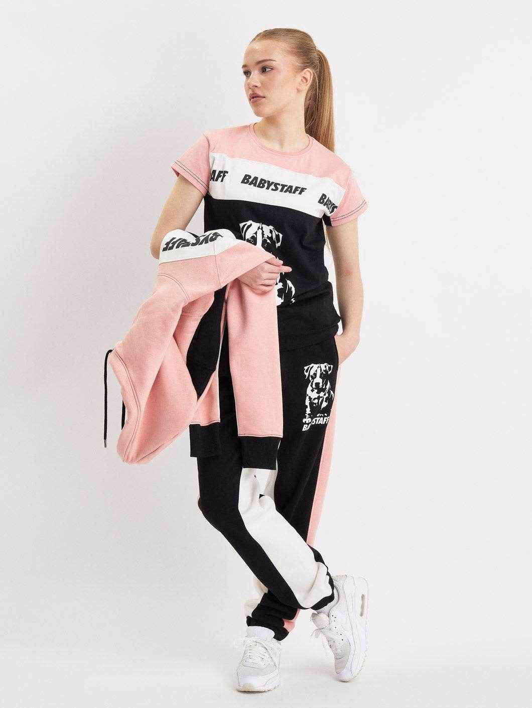 Babystaff Tawani Sweatpants Black Pink - Amstaff Wear