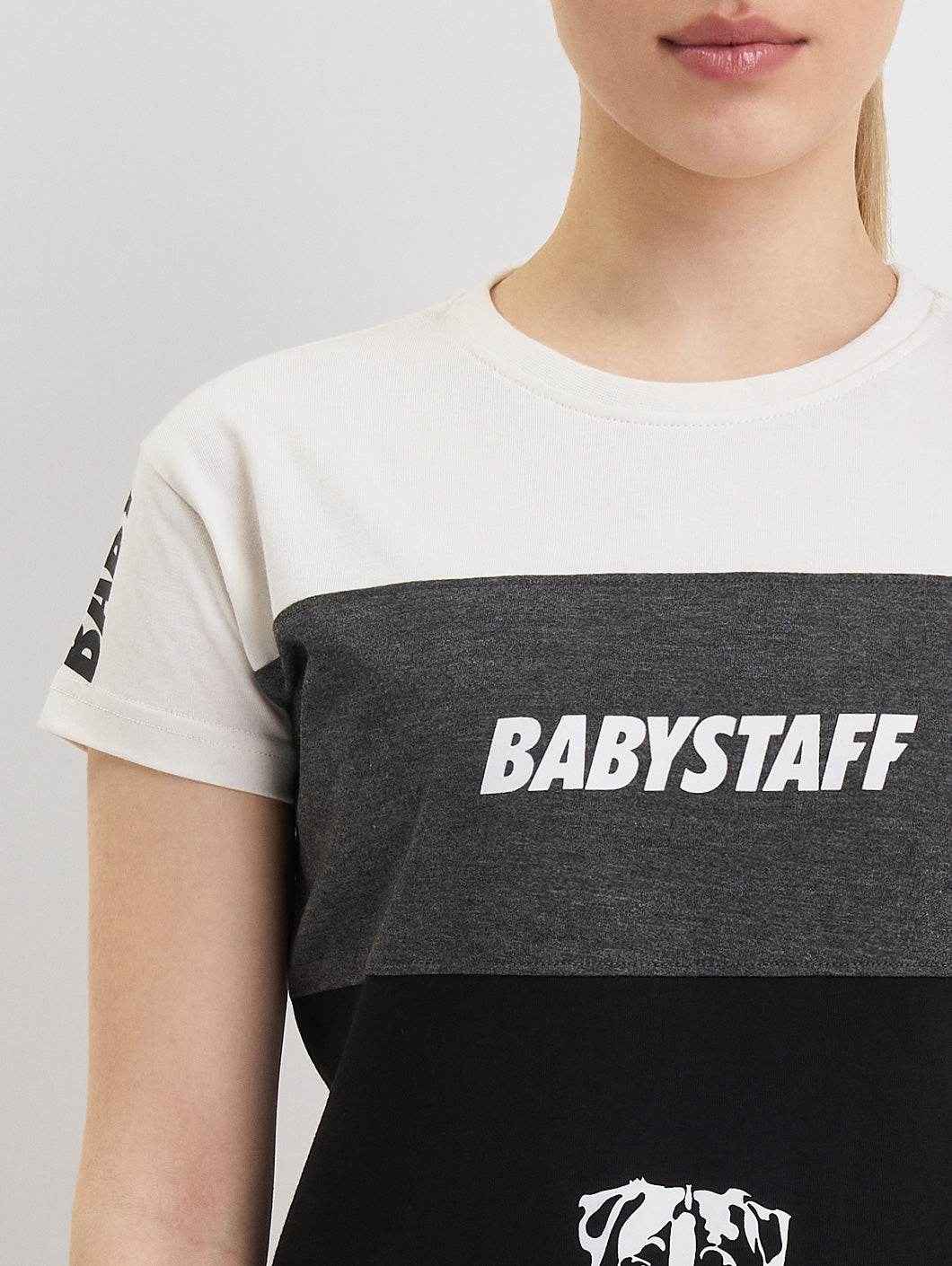 Babystaff Salem T-Shirt Black White - Amstaff Wear